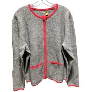 NWT Cabela’s Boiled Wool Gray Full Zip Sweater Size XL